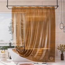 Forro de cortina de chuveiro AmazerBath 100% EVA Soft Clear Amber