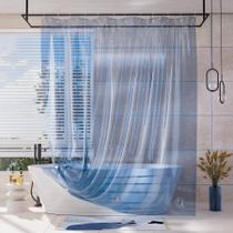 Forro de cortina de chuveiro AmazerBath 100% EVA Soft Clear Blue Forro de cortina de chuveiro AmazerBath 100% EVA Soft Clear Blue
