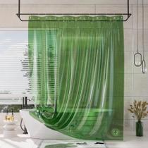 Forro de cortina de chuveiro AmazerBath 100% EVA Soft Clear Green Forro de cortina de chuveiro AmazerBath 100% EVA Soft Clear Green