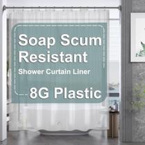 Forro de cortina de chuveiro AmazerBath 72x244cm 8G Weighted Forro de cortina de chuveiro AmazerBath 72x244cm 8G Weighted