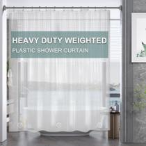Forro de cortina de chuveiro AmazerBath Clear EVA 8G 180x200cm com pesos Forro de cortina de chuveiro AmazerBath Clear EVA 8G 180x200cm com pesos