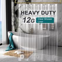 Forro de cortina de chuveiro AmazerBath Heavy Duty 12 Gauge 180x210 cm Forro de cortina de chuveiro AmazerBath Heavy Duty 12 Gauge 180x210 cm