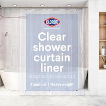 Forro de cortina de chuveiro CLOROX Premium Waterproof 8g PEVA Forro de cortina de chuveiro CLOROX Premium Waterproof 8g PEVA
