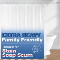 Forro de cortina de chuveiro downluxe Clear 12G EVA 180x180cm Forro de cortina de chuveiro downluxe Clear 12G EVA 180x180cm