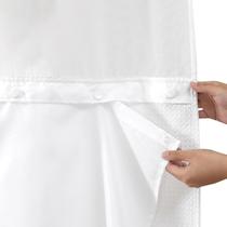 Forro de cortina de chuveiro Eachope Stall Fabric 53x60cm branco