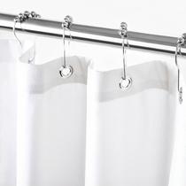 Forro de cortina de chuveiro Felisa Extra Long Impermeável Branco