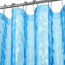 Forro de cortina de chuveiro Ga-Geetopia Extra Long EVA 3D Blue Pearl