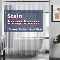 Forro de cortina de chuveiro LOVTEX Clear Waterproof 180x180cm 1PC Forro de cortina de chuveiro LOVTEX Clear Waterproof 180x180cm 1PC