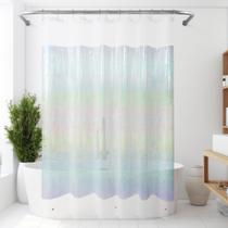 Forro de cortina de chuveiro Mrs Awesome Holographic PEVA 180x180cm Forro de cortina de chuveiro Mrs Awesome Holographic PEVA 180x180cm