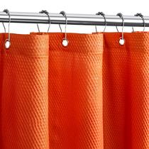 Forro de cortina de chuveiro Tititex Solid Burnt Ocre Laranja Forro de cortina de chuveiro Tititex Solid Burnt Ocre Laranja
