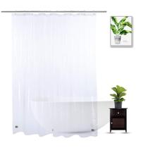 Forro de cortina de chuveiro WellColor 178x188cm EVA 100% impermeável Forro de cortina de chuveiro WellColor 178x188cm EVA 100% impermeável