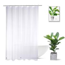 Forro de cortina de chuveiro WellColor Frosted EVA 183x193cm Forro de cortina de chuveiro WellColor Frosted EVA 183x193cm