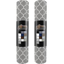 Forro de gaveta e prateleira Gorilla Grip DripGuard, pacote com 2, branco, cinza
