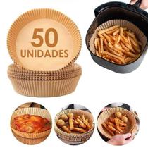 Forro De Papel Airfryer Tapete Forma Antiaderente 50 Unidade