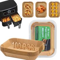 Forro de papel descartável Air Fryer GOFFUGT para Ninja 2-Basket