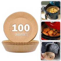 Forro De Papel Descartável Especial Para Air Fryer 100 Und