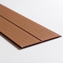 Forro de Pvc Duplo Frisado 7,2m2 - Marrom