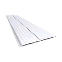 Forro de PVC Frisado Plasbil Gemini Branco 7mm x 20cm x 5.00m