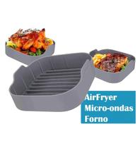 Forro De Silicone Protetor Forma Air Fryer Forno Quadrado