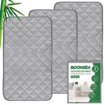 Forro de trocador de fraldas Moonsea Waterproof Terry Mat, pacote com 3 Forro de trocador de fraldas Moonsea Waterproof Terry Mat, pacote com 3