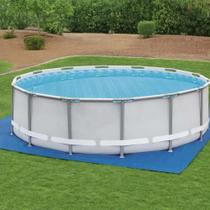 Forro em Lona Ck300 Azul 9x9 Metros Para Fundo de Piscina Inflável