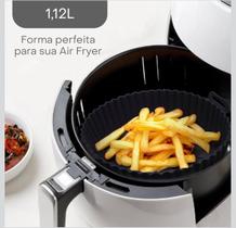 Forro forma de Silicone Reutilizável para Air Fryer 20cm Quadrada e Redonda Forro forma de Silicone Reutilizável para Air Fryer 20cm Quadrada e Redonda