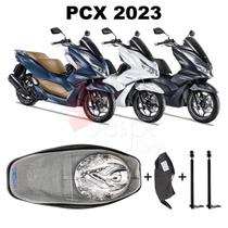 Forro Honda Pcx 160 2023 Cinza + Guidão Divisória 2 Antenas