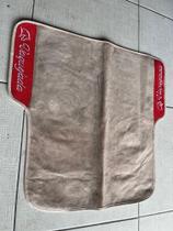 Forro Manta Couro de Bode Personalizado Nome Vaquejada Cor Vermelha