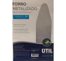 Forro Metalizado para Tábua de Passar Roupa GG 1,40 m x 0,53 cm - Útil - Util