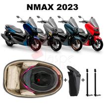 Forro Nmax 2023 Connected Premium Bege + Guidão + 2 Antenas