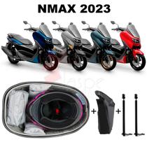 Forro Nmax 2023 Connected Premium Cinza + Guidão + 2 Antenas