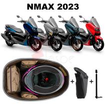 Forro Nmax 2023 Connected Premium Marrom + Guidão + 1 Antena