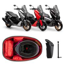 Forro Nmax 2025 Connected Premium Vermelho Guidão + 1 Antena