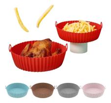 Forro Para Air Fryer De Silicone Reutilizável Antiaderente