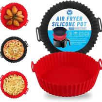 Forro Para Air Fryer Silicone Proteção Reutilizável Cesto