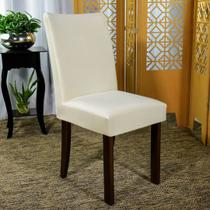 Forro para Cadeira de Jantar Spandex Creme