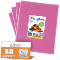 Forro para Gaveta de Geladeira BluApple FreshMats 4 unidades 30x38cm Rosa Forro para Gaveta de Geladeira BluApple FreshMats 4 unidades 30x38cm Rosa