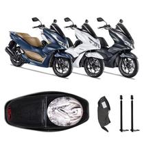 Forro Pcx 160 2023 Preto + Guidão + Divisória + 2 Antenas