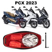 Forro Pcx Dlx 2023 Premium Vermelho + 1 Antena + Divisória