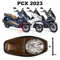 Forro Pcx Dlx 2023 Standard Marrom + 1 Antena + Divisória
