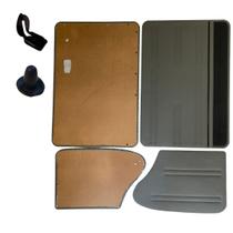 Forro Porta Cinza Luxo Fusca 78 79 80 83 84 85 92 + Grampos