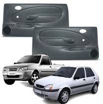 Forro porta dianteira fiesta courier 03-08 2p manual c/ tela