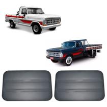 Forro Porta Material Sintético Com Furo Ford F1000 F4000 Até 1992 Par