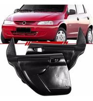 Forro Porta Traseira Celta 2001 A 2009 4 Portas Vidro Manual Preto