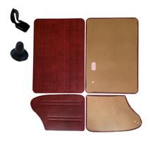 Forro Porta Vermelho Fusca Itamar 78 79 80 82 84 85+ Grampos