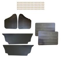 Forro Portas Sem Rodapé Bateria + Grampos Fusca 78 Até 89 Forro Portas Sem Rodapé Bateria + Grampos Fusca 78 Até 89