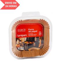 Forro Protetor Air Fryer Quadrado 16cm Pequeno C/ 25 Und Forro Protetor Air Fryer Quadrado 16cm Pequeno C/ 25 Und