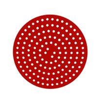 Forro Protetor Redondo Para Air Fryer Fritadeira De Silicone Tapete Grande Pequeno Comida Cozinha