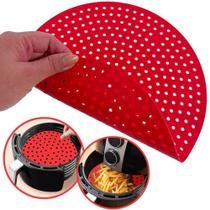 Forro Protetor Silicone Redondo Para Air Fryer Fritadeira - Novo Século