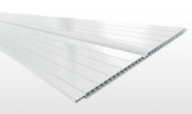 Forro pvc double frisado 7mm - 20cm branco 4 metros versati